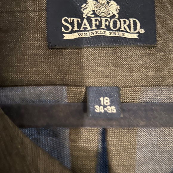 Stafford Grey Men’s Dress Shirt - Picture 4 of 6